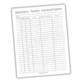 Semen Tank Inventory Printable PDF Template