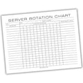 Restaurant Server Rotation Chart Printable PDF Template