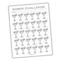 Sober Challenge Printable PDF Template