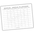 Social Media Content Planner Printable PDF Template