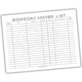 Someday...Maybe List Printable PDF Template