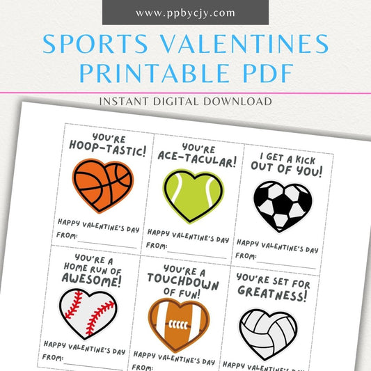 Sports-themed Valentine’s Day cards with fun designs and playful love quotes for sports lovers.
