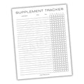 Daily Supplement Tracker Printable PDF Template