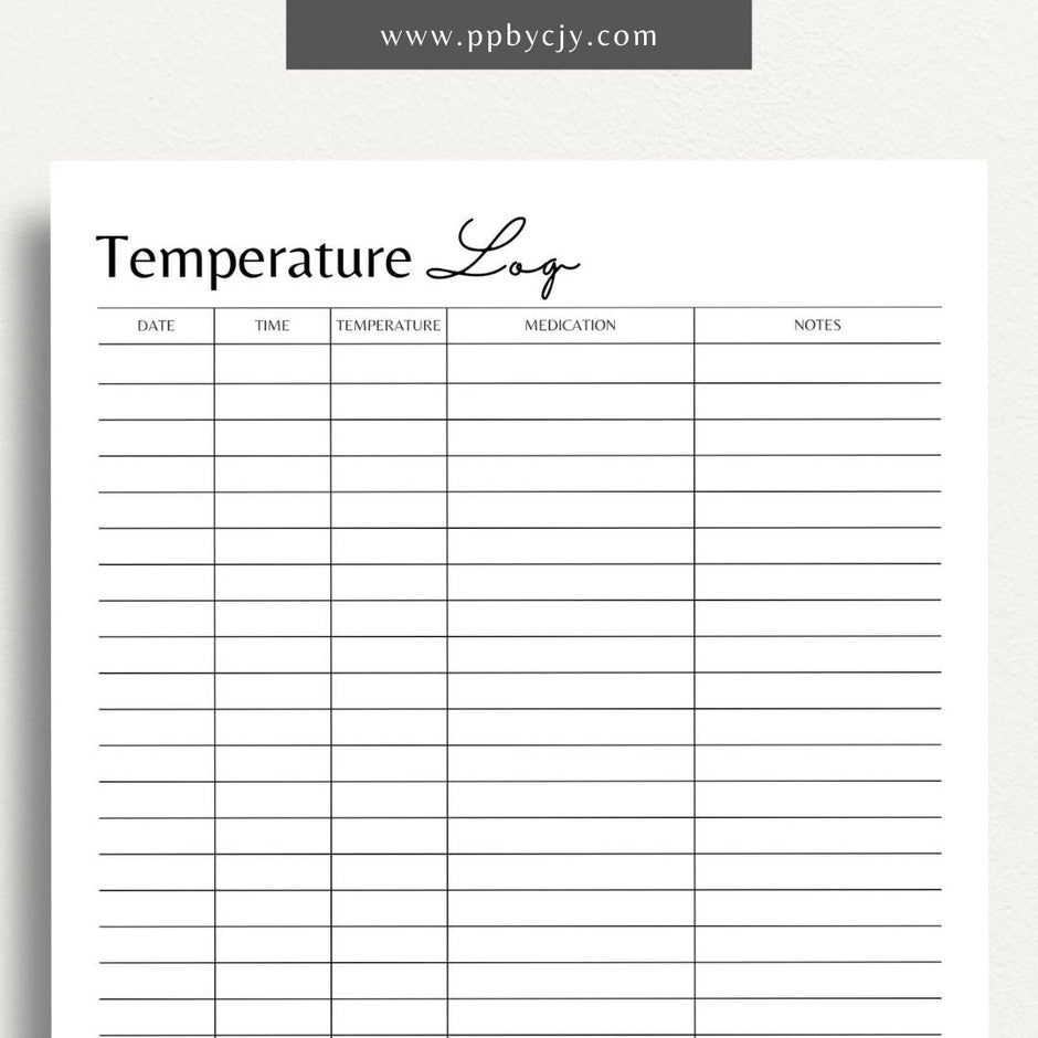 Health & Medical Printable Templates