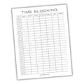 Time Blocking Printable PDF Template