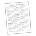 Truck Sign-Out Log Printable PDF Template