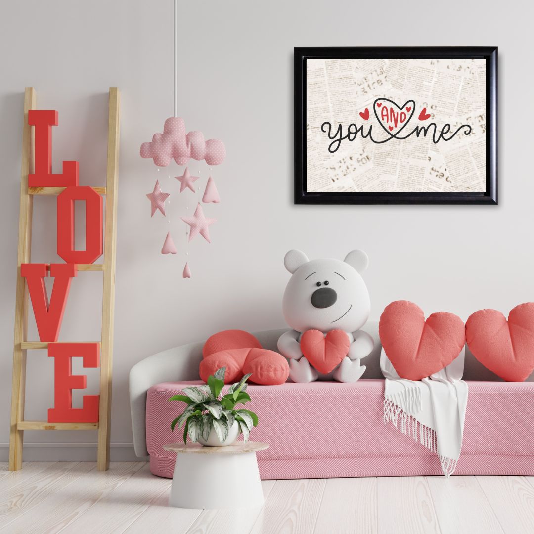 Set of 8 Valentines-themed wall art printables with love quotes, hearts, and romantic designs for stylish home decor.
