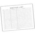 Waiting List Printable PDF Template