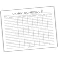 Weekly Employee Work Schedule Printable PDF Template