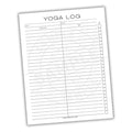 Yoga Log Printable PDF Template